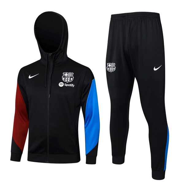 Hoodies Barcelona 2024-2025 Schwarz Blau 3